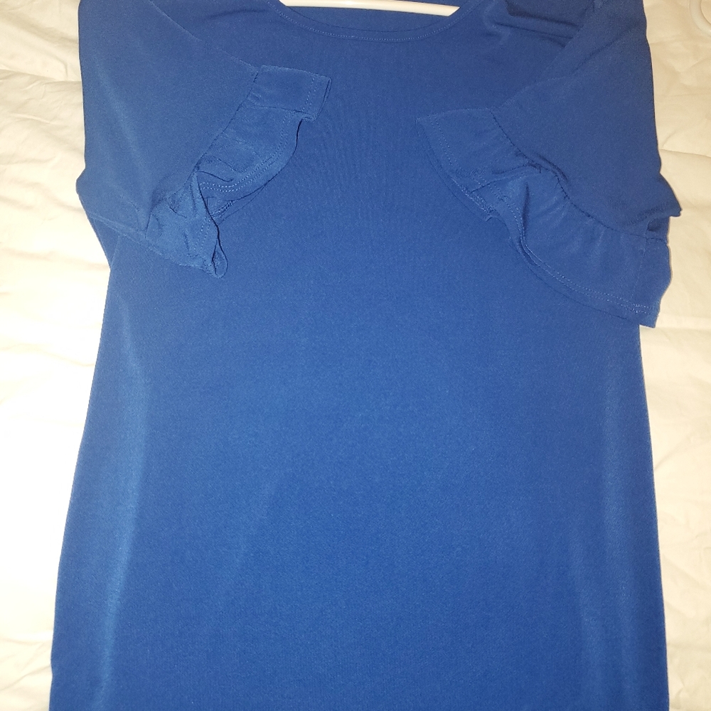 Blue bell sleeve top